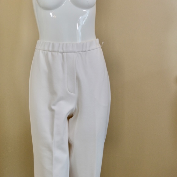 🆕🏷️ St. John Ecru Straight Leg Pants in White - Picture 7 of 16